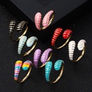 creative copper goldplated color oil drip snake ring fashion open ringpicture7
