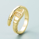 fashion multilayer ring Korean copper plated real gold index finger tail ringpicture8