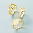 fashion multilayer ring Korean copper plated real gold index finger tail ringpicture10