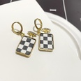 fashion perfume bottle checkerboard drop earrings wholesalepicture12
