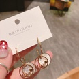 fashion threedimensional letter LOVE inlaid shell alloy earringspicture12
