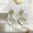 fashion opal earrings simple inlaid diamond alloy earringspicture14