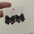 Fashion cute black bow retro new alloy earrings femalepicture11