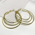 fashion multilayer geometric round earrings simple alloy earringspicture12