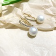 fashion pearl earrings simple Cshaped alloy drop earringspicture13