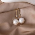 fashion pearl earrings simple Cshaped alloy drop earringspicture19
