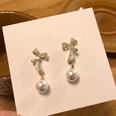 Fashion Bow Pearl Earrings Sweet Alloy Earringspicture13