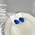 Fashion new Klein blue oval oil drop elegance alloy earrings womenpicture10