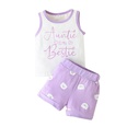 children girls baby alphabet vest shorts suit shorts twopiecepicture14