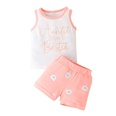 children girls baby alphabet vest shorts suit shorts twopiecepicture17