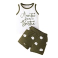 children girls baby alphabet vest shorts suit shorts twopiecepicture25