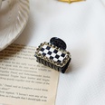 Korean checkerboard rhinestone grasping clip fashion leopard hair clippicture10