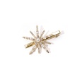 fashion pearl snowflake star hairpin sixpointed star rhinestone edge clippicture12