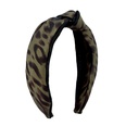 vintage leopard print hit color fabric knotted widebrimmed retro headbandpicture14