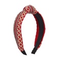 fashion retro contrast color widebrimmed braided headbands wholesalepicture7