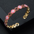 fashion copper goldplated microset zircon drip oil round devils eye opening braceletpicture12