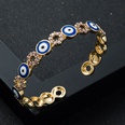 fashion copper goldplated microset zircon drip oil round devils eye opening braceletpicture13