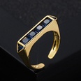 fashion copper microset zircon open rainbow ring hiphop tail ringpicture15