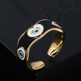 fashion copper plated real gold drip oil enamel heart open ringpicture16