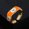 fashion copper plated real gold drip oil enamel heart open ringpicture18