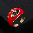 fashion copper goldplated microset zircon drip oil devils eye tail ringpicture13