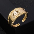 fashion copper goldplated microset zircon devils eye opening adjustable ringpicture12