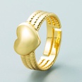 fashion 18K gold copper inlaid zirconium opening adjustable geometric ring femalepicture14