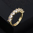 fashion copper goldplated microset zircon rainbow series hiphop ringpicture12