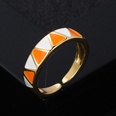 fashion drip oil color matching ring simple copper goldplated open ringpicture17