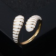 creative copper goldplated color oil drip snake ring fashion open ringpicture12
