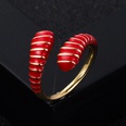 creative copper goldplated color oil drip snake ring fashion open ringpicture13
