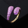 creative copper goldplated color oil drip snake ring fashion open ringpicture14