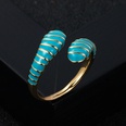 creative copper goldplated color oil drip snake ring fashion open ringpicture15