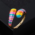 creative copper goldplated color oil drip snake ring fashion open ringpicture18