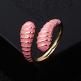 creative copper goldplated color oil drip snake ring fashion open ringpicture19