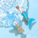 New Blue Mermaid Tail Star Pearl Hair Clip 2 Piece Setpicture6