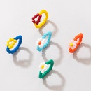 Color flower braided beads cute tail ring fivepiece setpicture12