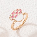 Color Drip Ring Cute Checkered Mushroom Ringpicture10
