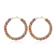 Fashionable simple circle diamond earringspicture12