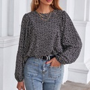 Fashion Ladies Autumn Casual Chiffon Long Sleeve Floral Shirtpicture7