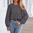Fashion Ladies Autumn Casual Chiffon Long Sleeve Floral Shirtpicture14