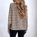 Fashion Ladies Trend Casual Leopard Print Long Sleeve Chiffon Shirtpicture9