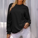 Fashion Retro Solid Color Loose Casual Round Neck Long Sleeve Sweaterpicture12