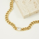 retro personality simple 18k gold fashion hiphop niche design thick necklacepicture8