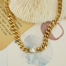 retro personality simple 18k gold fashion hiphop niche design thick necklacepicture9