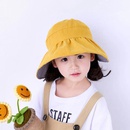 Nouveaux chapeaux pour enfants noir blanc  carreaux hautdeforme vide couleur unie chapeau de pcheur double facepicture7