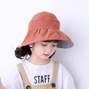 Nouveaux chapeaux pour enfants noir blanc  carreaux hautdeforme vide couleur unie chapeau de pcheur double facepicture8