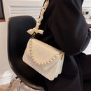 Embroidered thread pearl chain small square bag new trendy fashion casual bag silk scarf messenger bagpicture7