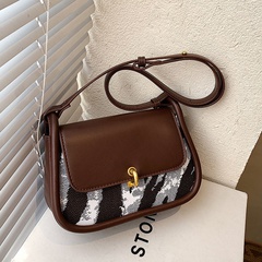 new shoulder bag fashion messenger zebra small square bag women's bag 21*14*8cm