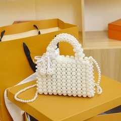 new trendy fashion hand-held shoulder bag beaded all-match messenger small square bag